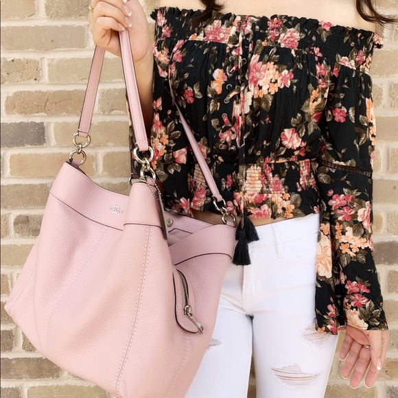 Coach purse pink shoulder tote - Picture 4 of 6